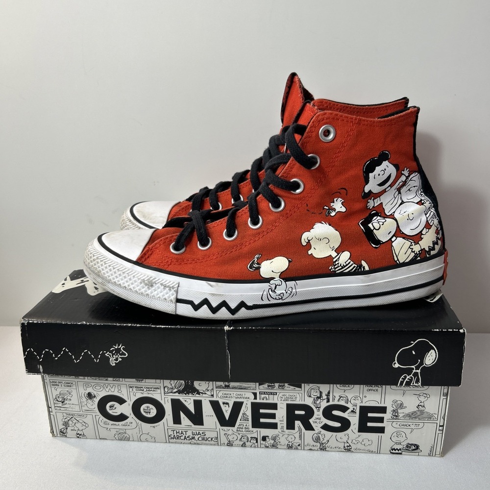 Converse x Peanuts Snoopy & Friends Chuck Taylor Red US size 8 Men's 10 Women's
